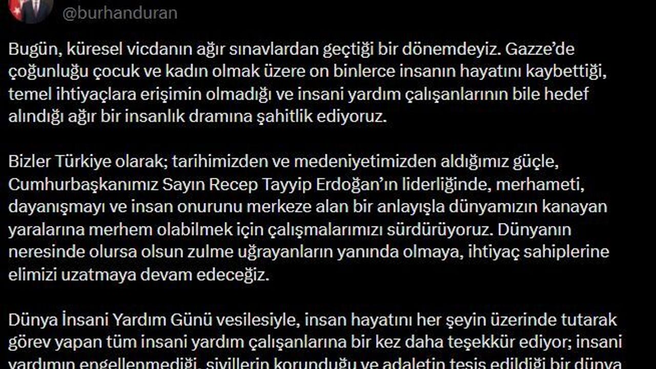Dünya İnsani Yardım Günü